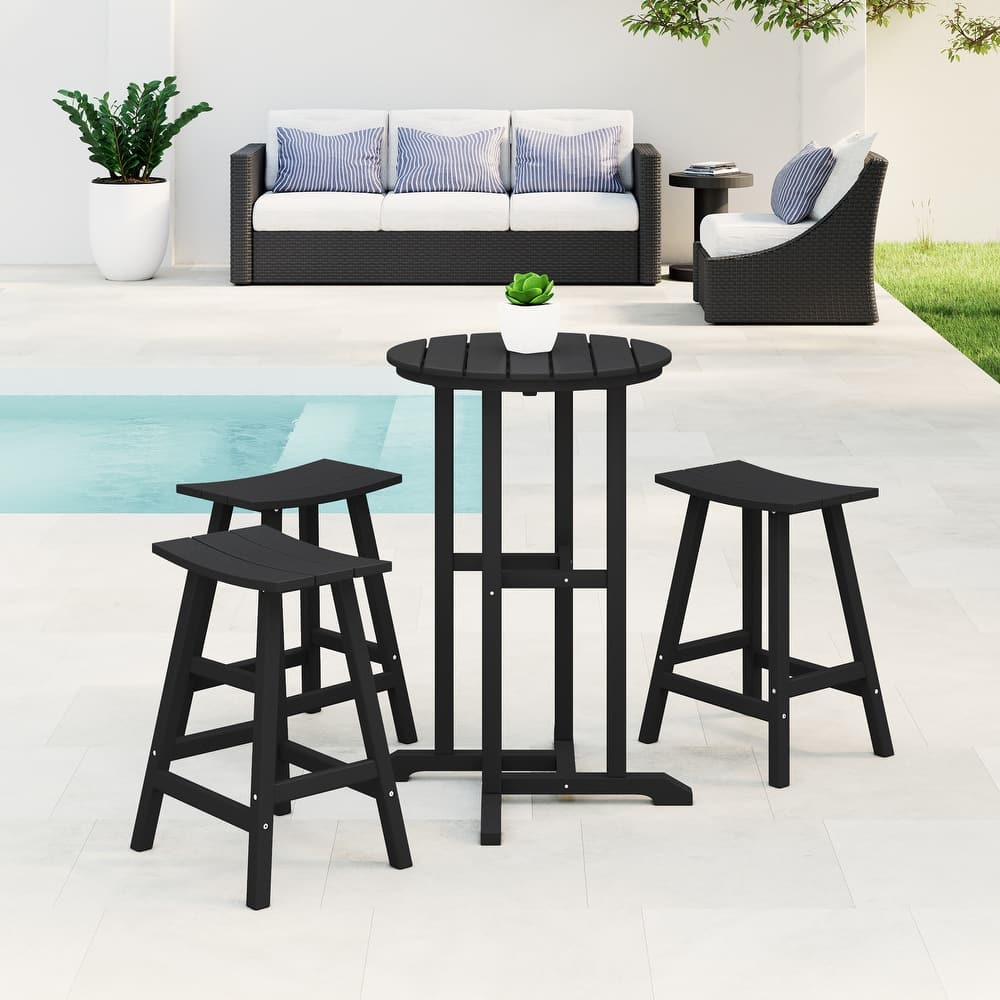 Laguna Hdpe All Weather Outdoor Patio Bistro Counter Set (4-Piece Set)