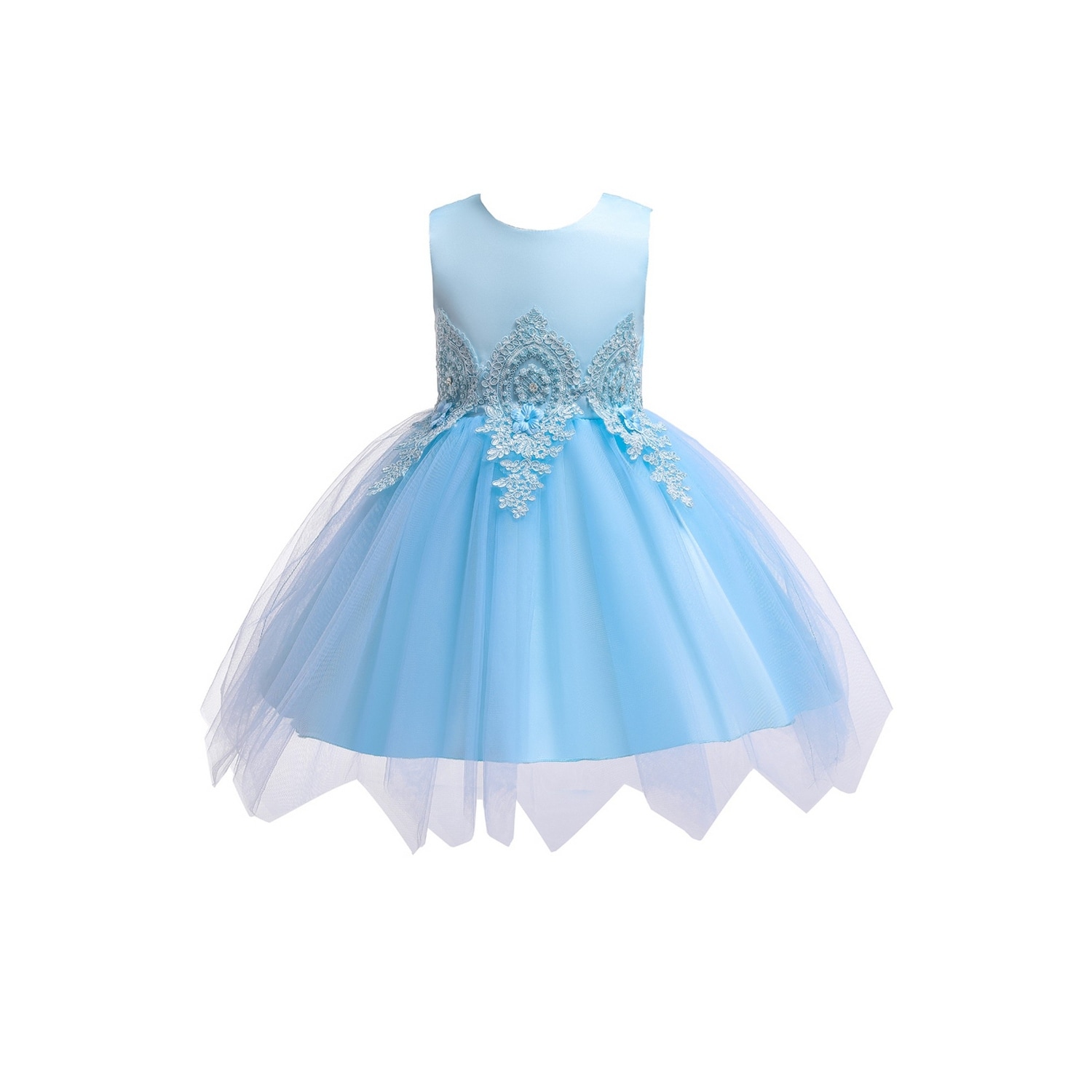 sky blue dress for kids