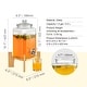 preview thumbnail 27 of 61, Beverage Dispenser with Spigot and Lid, Iced Tea Lemonade Juice Water Dispenser