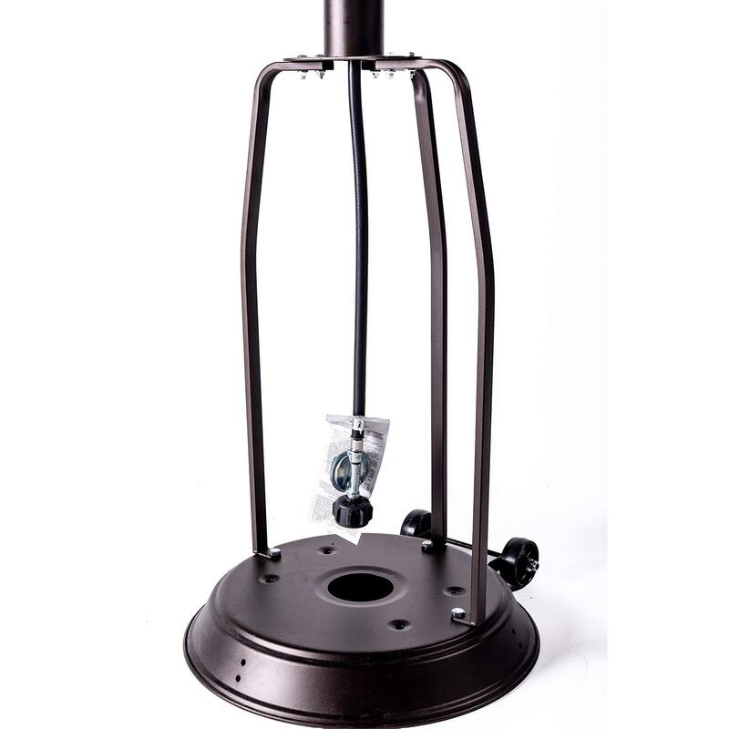 Outdoor Patio Propane Heater with Portable Wheels 47,000 BTU 88 inch Standing Gas Outside Heater