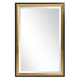 Allan Andrews Gold Wood Framed Wall and Accent Mirror - 36" H x 24" W