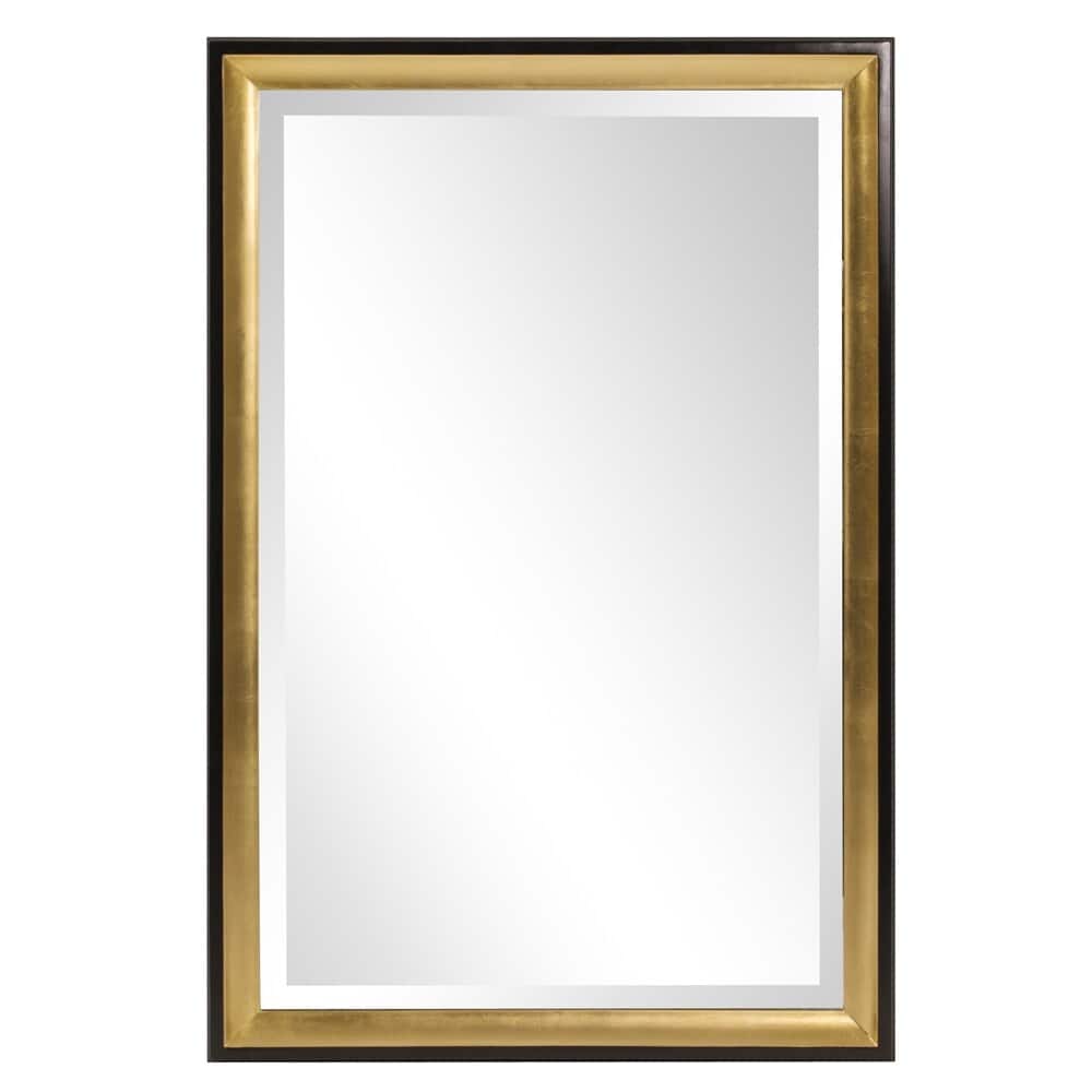 Allan Andrews Gold Wood Framed Wall and Accent Mirror - 36" H x 24" W