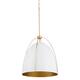 Option Studio White / Aged Brass