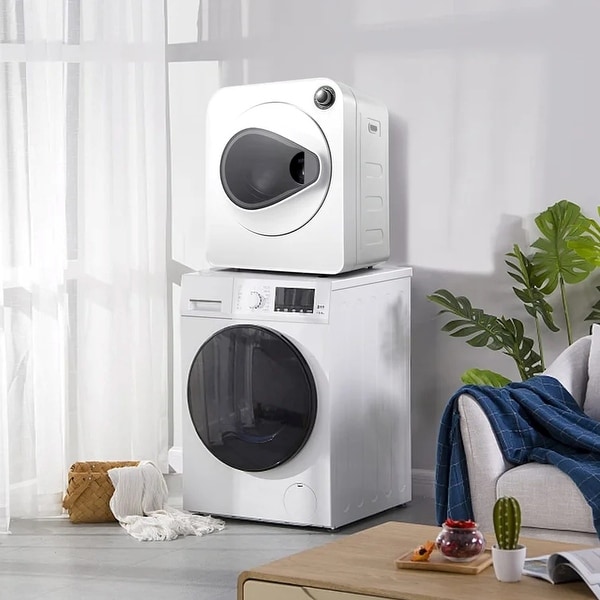 EROMMY High Efficiency Portable Dryer in White with Child Safety