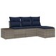 preview thumbnail 14 of 17, vidaXL 4 Piece Garden Sofa Set with Cushions - 94.1×46.1×27.2