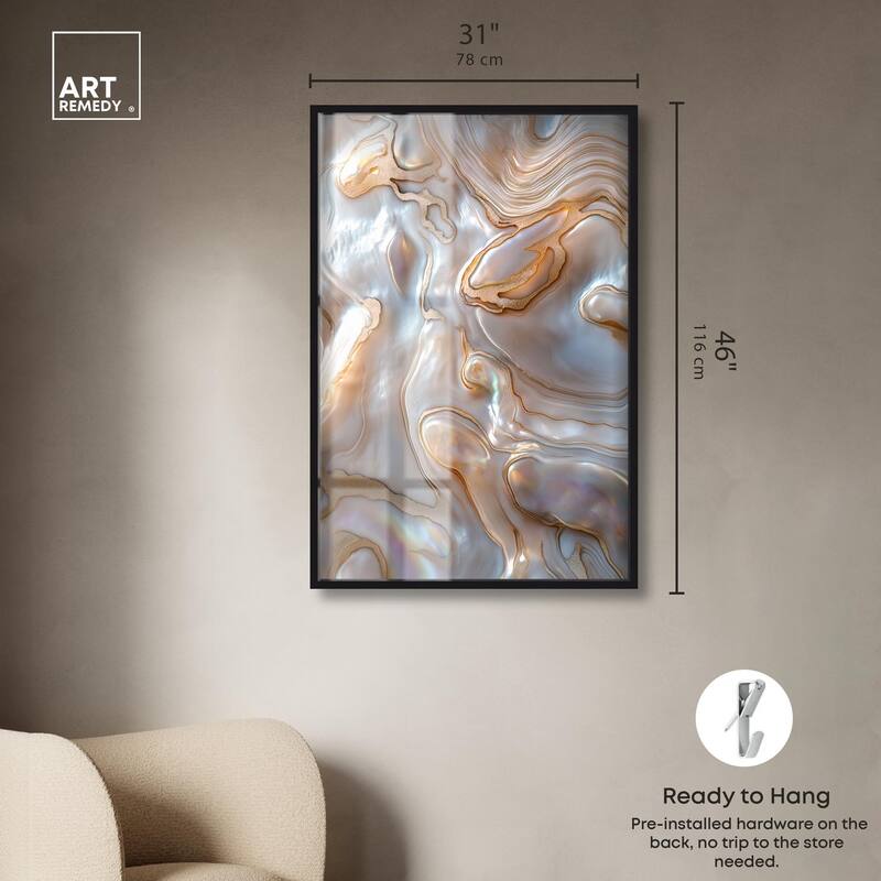 Fluid Preciousness I Shadowbox by Art Remedy