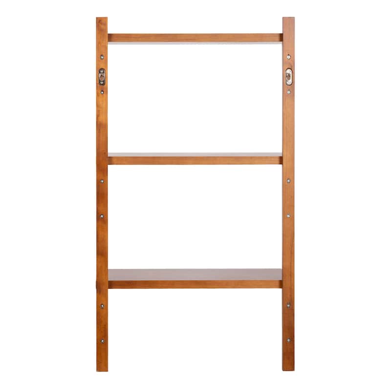 Kate and Laurel Meridien Mid-Century Wall Shelves