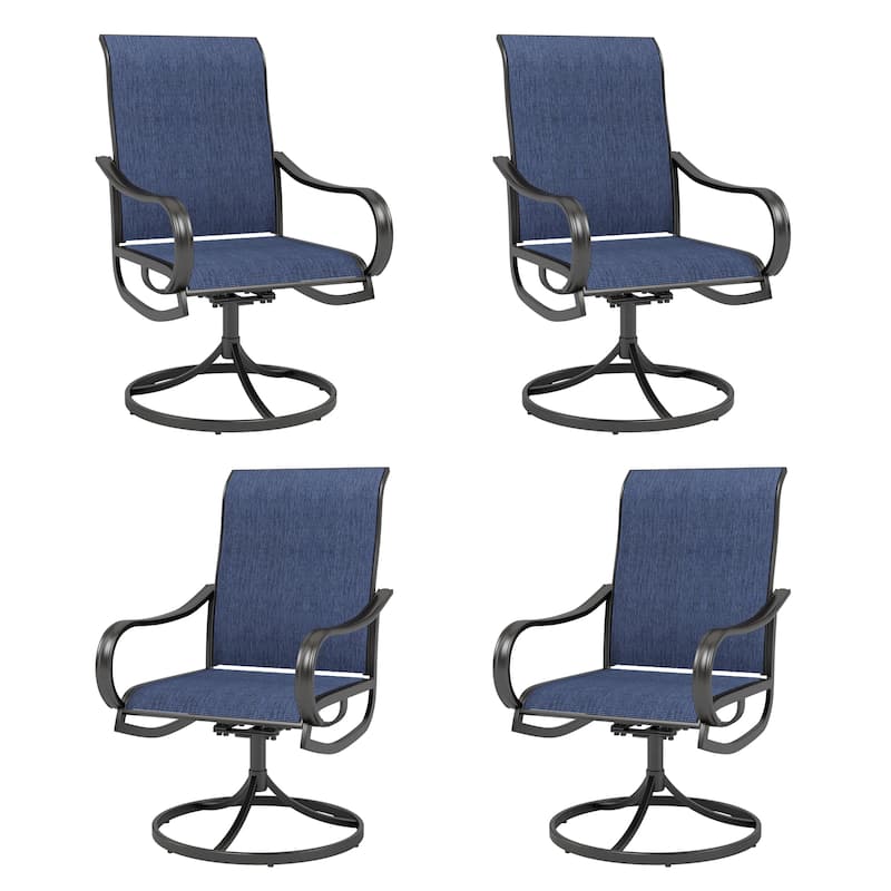 MAISON ARTS Swivel and Rocker Patio Bistro Dining Chair