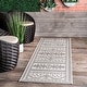 preview thumbnail 34 of 40, Nuloom Indoor/Outdoor Tribal Inspired Floral Diamonds Area Rug 2' x 8' Runner - Ivory