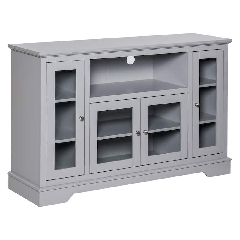 HOMCOM Transitional Sideboard Cabinet with Glass Doors