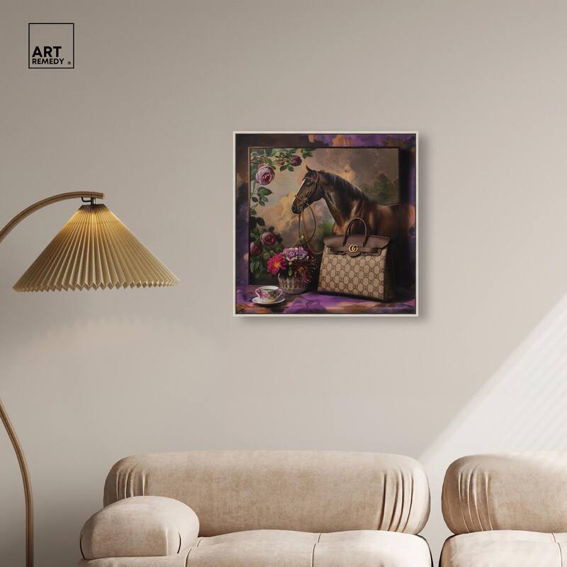 Fanciful Horse Portrait Canvas by Art Remedy