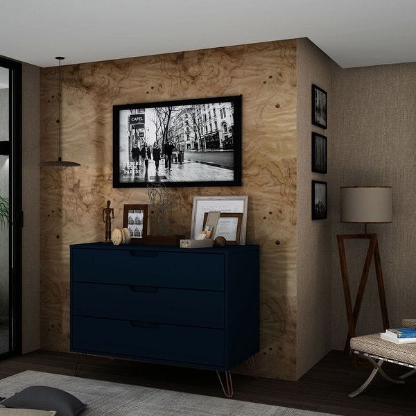 Bandene Midcentury Modern 3drawer Dresser Bed Bath & Beyond 28772592