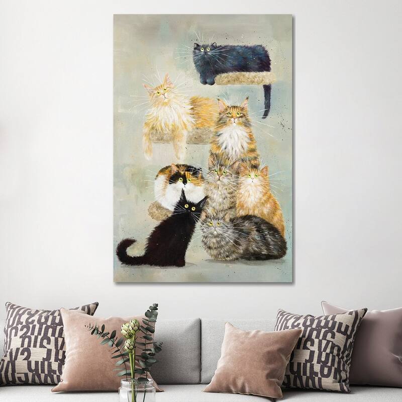 iCanvas "The Haynes Cats" by Kim Haskins Canvas Print