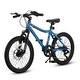 preview thumbnail 12 of 19, 20 Inch Kids Mountain Bike, 14 Inch Height Carbon Steel Frame, 7-Speed With Front Disc Brake And Rear V-brake Blue
