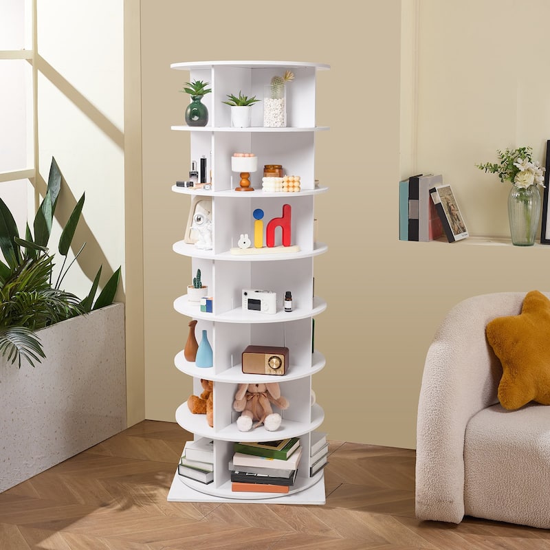 Rotating Shoe Rack Tower 360 Spinning Organizer for Closet or Entryway