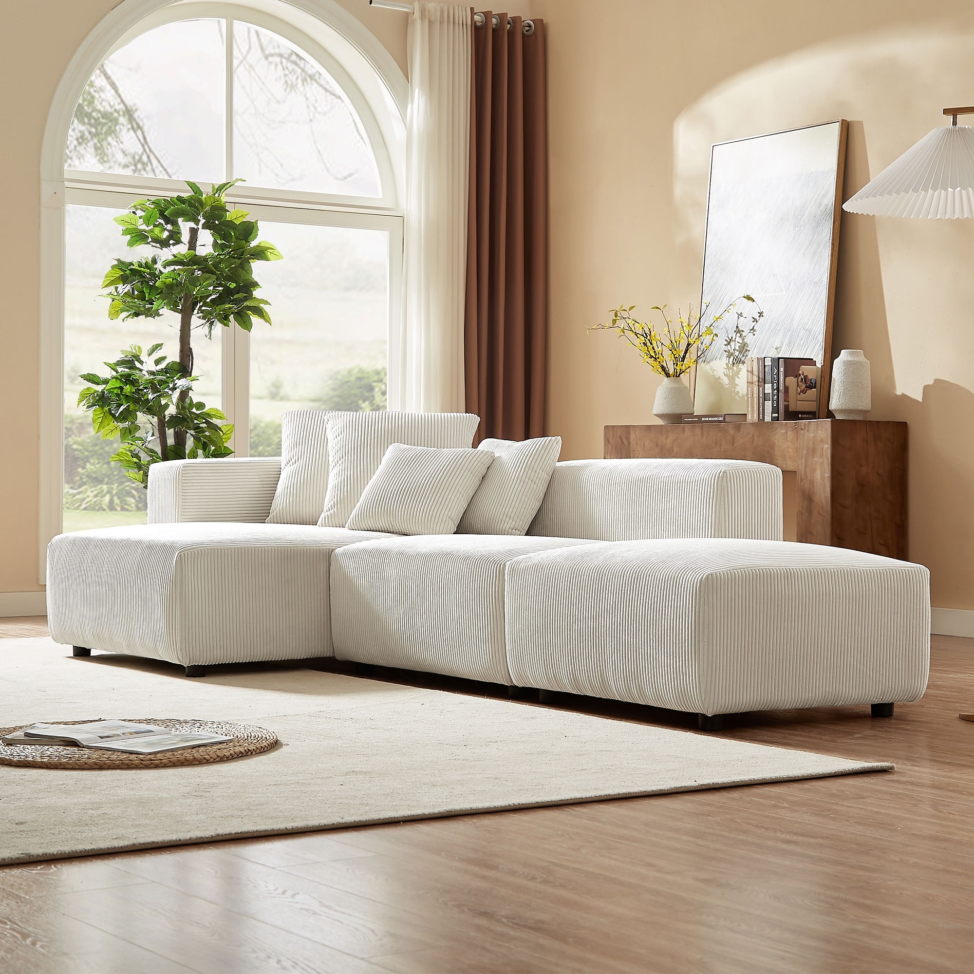 L shaped corduroy couch deals