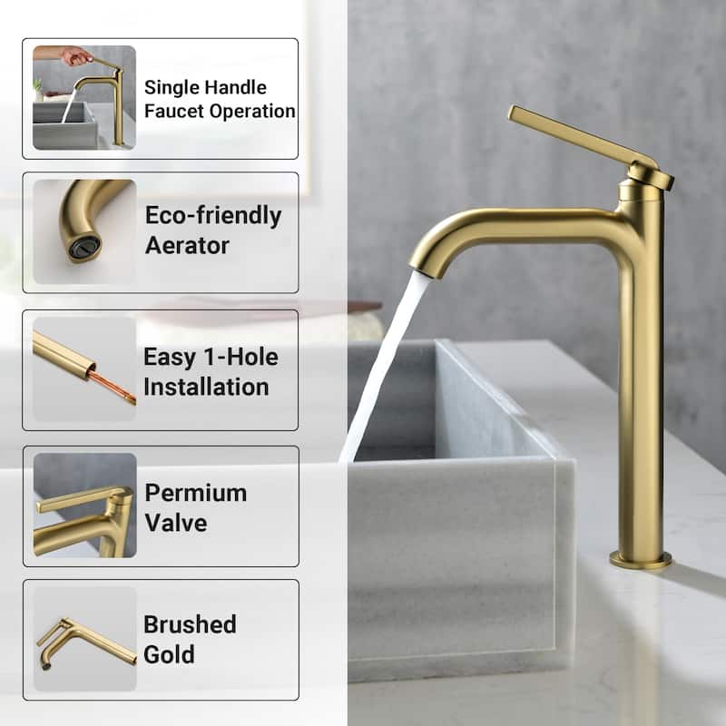 Handle Bathroom Faucet