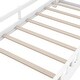 preview thumbnail 20 of 20, Twin Size Platform Bed with Built-in LED Light, Storage Headboard & Guardrail, Antique Grey