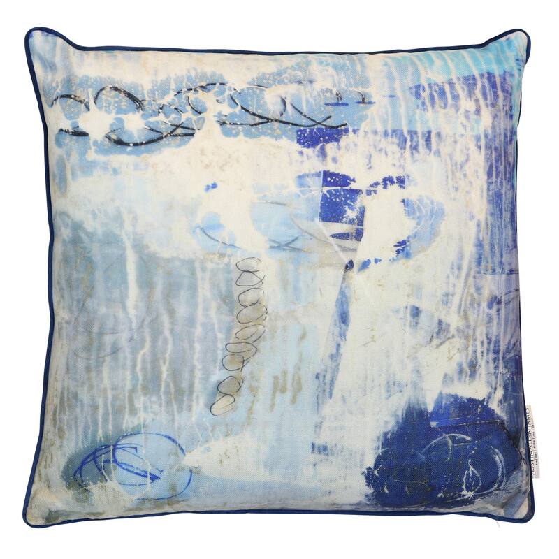 StyleCraft Tidewashed Crush II Pillow - Coastal Blue - 24" x 24"
