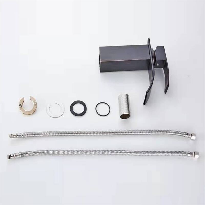Waterfall Bathroom Sink Faucet Single Hole Bathroom Faucets One Handle Modern Basin Vanity Taps With Valve