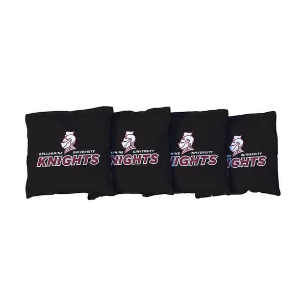 slide 2 of 3, Replacement Bellarmine Knights Black Cornhole Bags All-Weather Resin Filled