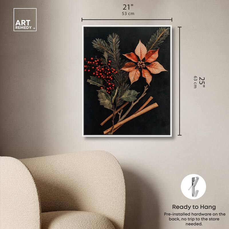 Hearth Flora Canvas by Art Remedy
