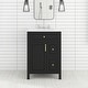 preview thumbnail 21 of 37, 24-Inch Bathroom Vanity with Ceramic Sink - 24" x 18" x 34" Black