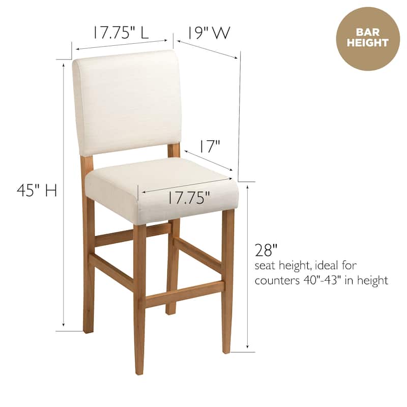 Leick Home Brax Upholstered Counter Height Barstool