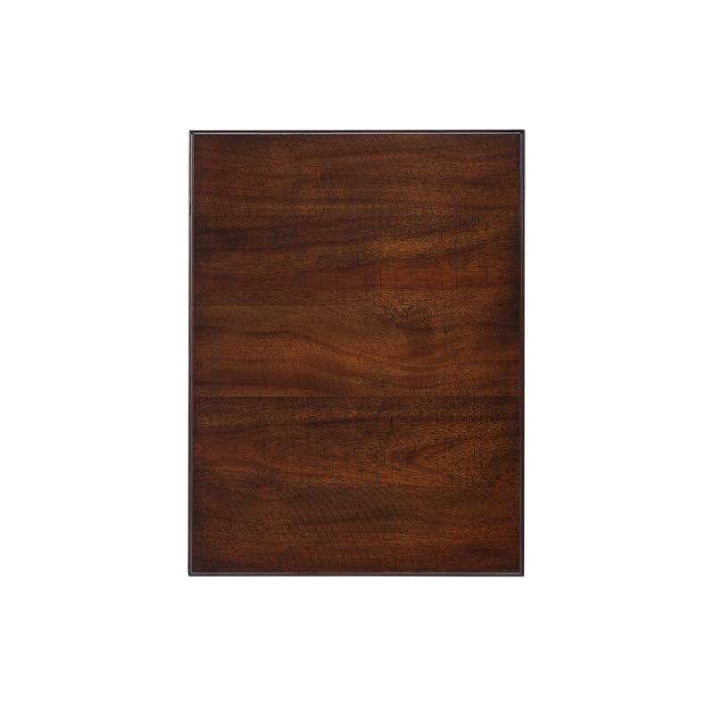 Solid Wood End Table with Drawer, Easy Assembly Vintage Narrow Sofa Side Table for Living Room