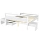 preview thumbnail 11 of 10, Queen Wooden Platform Bed with Drawers, Bedside Tables, and Headboard, White