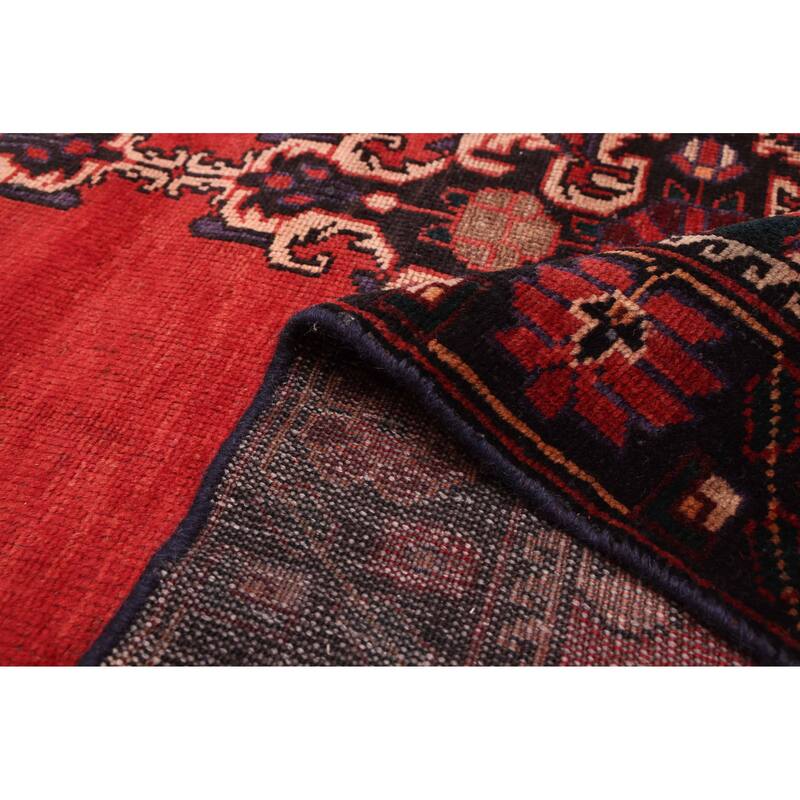 ECARPETGALLERY Hand-knotted Andelz Red Wool Rug - 4'3 x 7'1