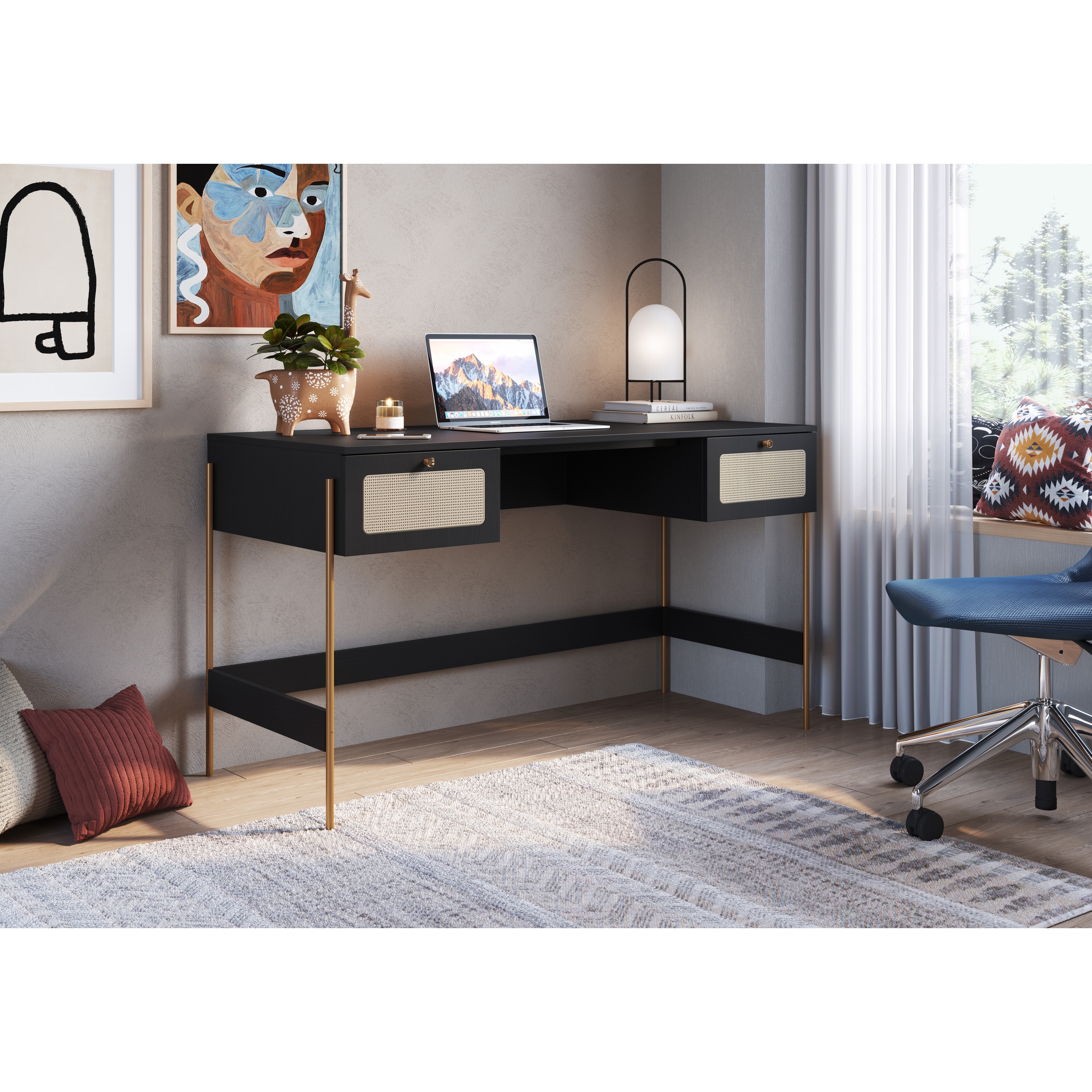 Coastal oak desk sale