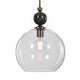 preview thumbnail 3 of 4, Uttermost Mendota 1-Light Glass Pendant