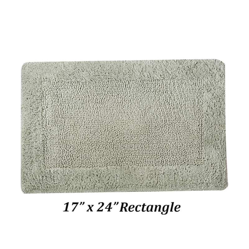 Better Trends Bath Rugs 100% Cotton Tufted Soft & Water Absorbent Bathroom Rug for Shower, Sink Bath Mats Edge Collection