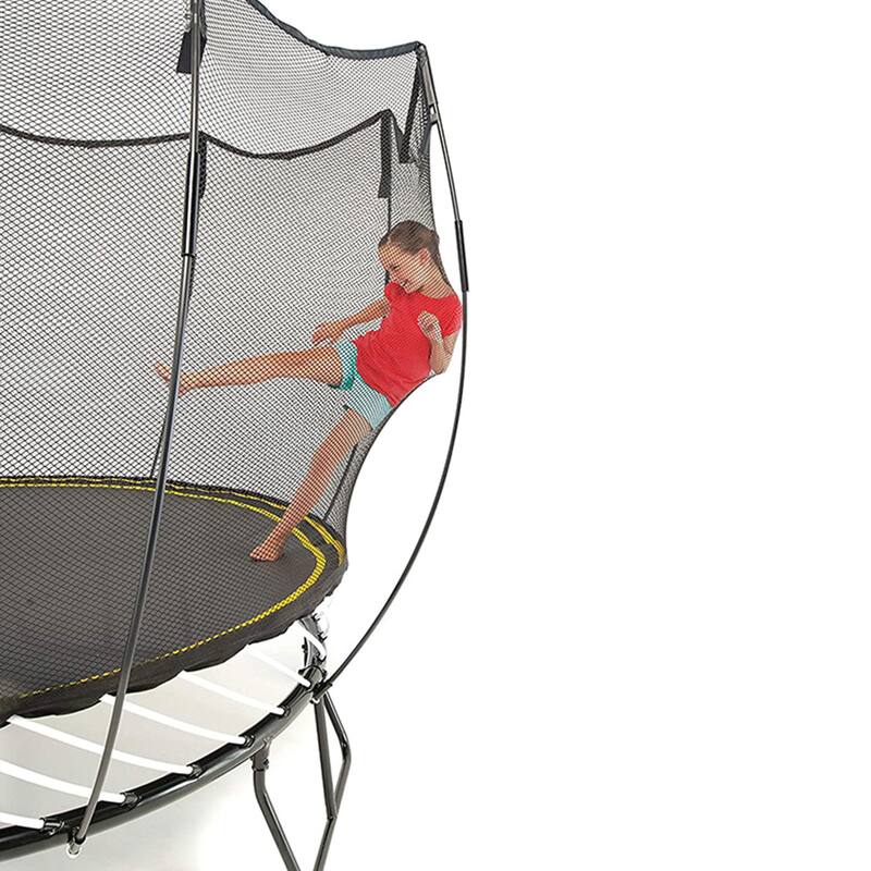 Springfree Trampoline Kids Outdoor Large Square 11 Ft Trampoline with Enclosure