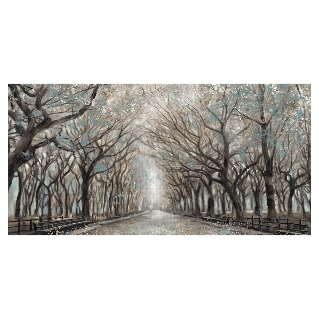 Momentary Quiet Platinum Panel by Lisa Ridgers Canvas Art Print