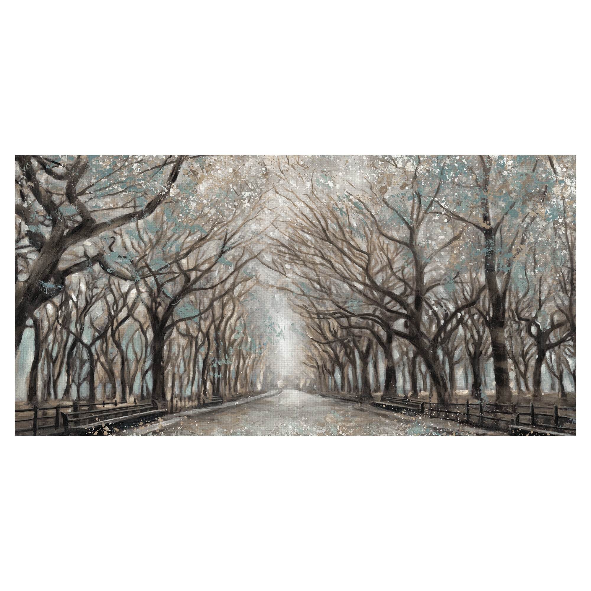 Momentary Quiet Platinum Panel by Lisa Ridgers Canvas Art Print