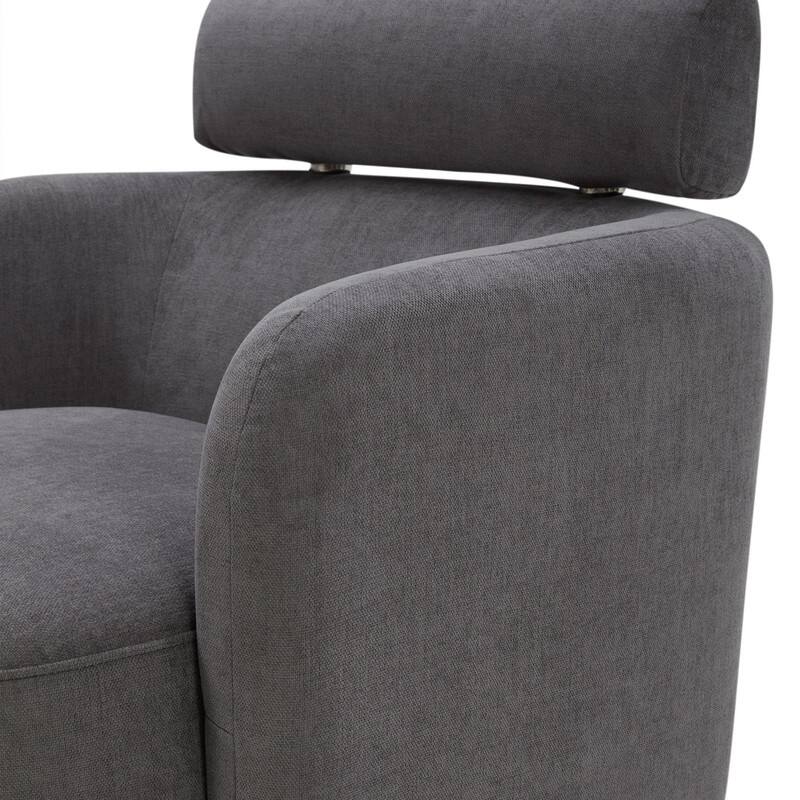 Spruce & Spring Ray Modern Swivel Accent Barrel Chairs