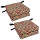preview thumbnail 1 of 2, 16-inch Indoor/Outdoor Chair Cushions (Set of 4) - 16 x 16 Adonis Jewel