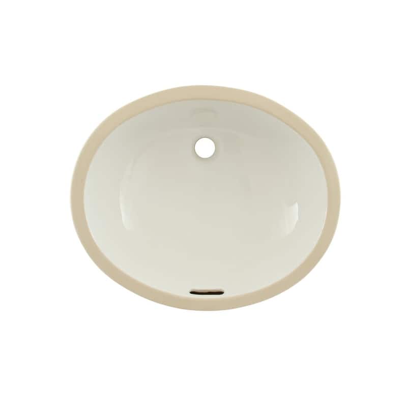 TOTO Rendezvous 17" Undermount Bathroom Sink with Overflow and - Bone