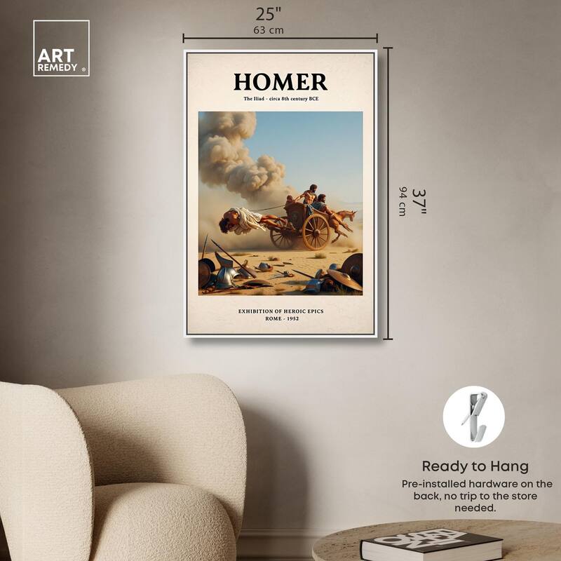 Iliad Illustrated Canvas by Art Remedy