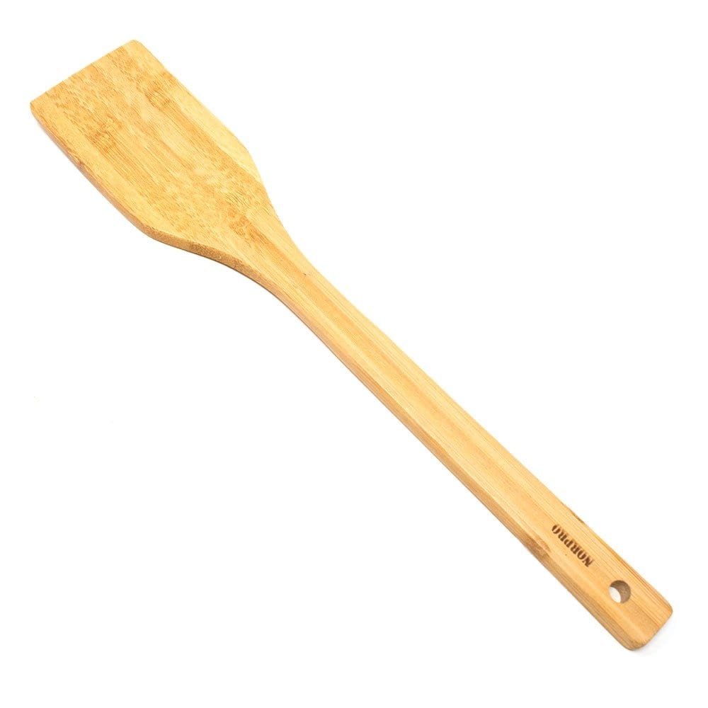 Norpro 12-inch Bamboo Flat Handle Spatula