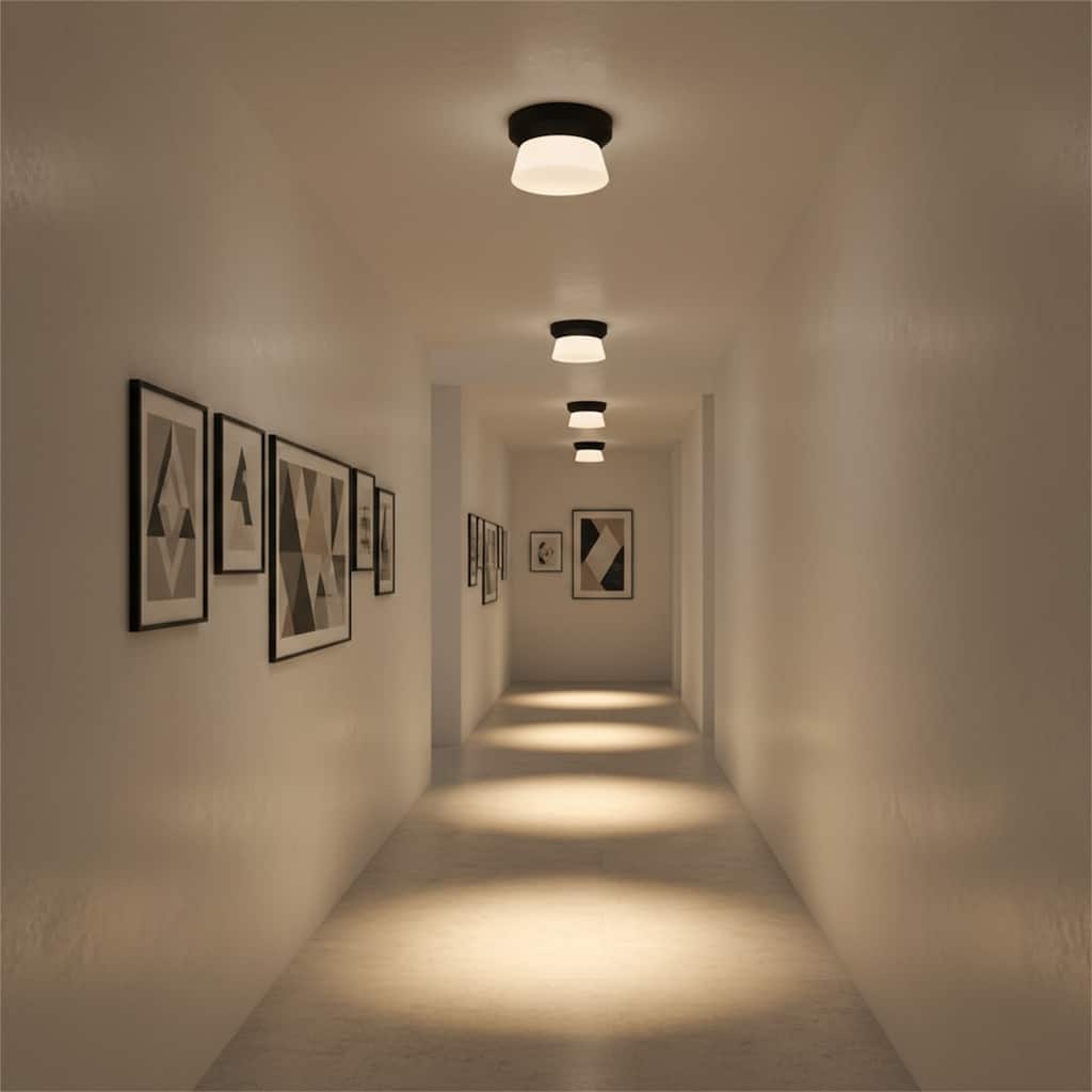 7 inch Black Integrated LED Flush Mount