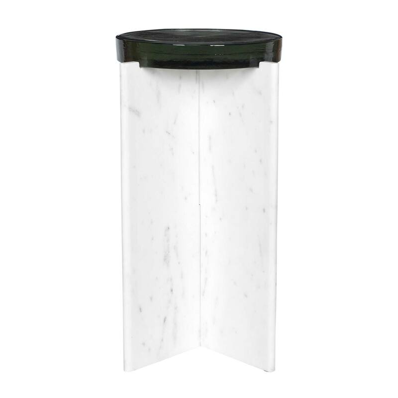 Uttermost Olina Marble Outdoor Accent Table
