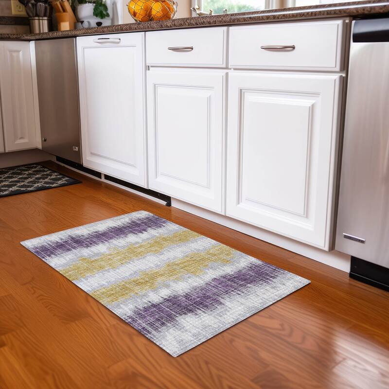 Machine Washable Indoor/ Outdoor Chantille Contemporary Ombre Rug