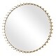 preview thumbnail 4 of 4, Round Iron Wall Mirror - 45.5" - Antique Brass Finish