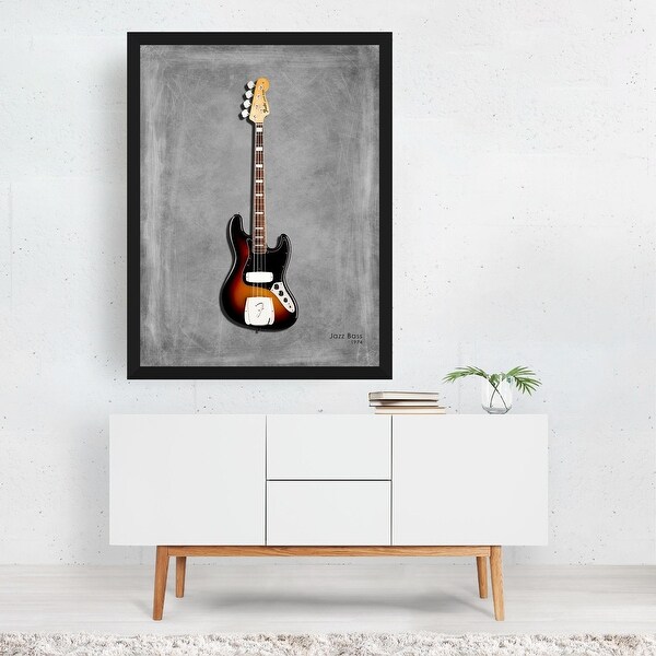 Tokyo Japan Fender Jazz Bass 74 Digital Guitar Music Art Print