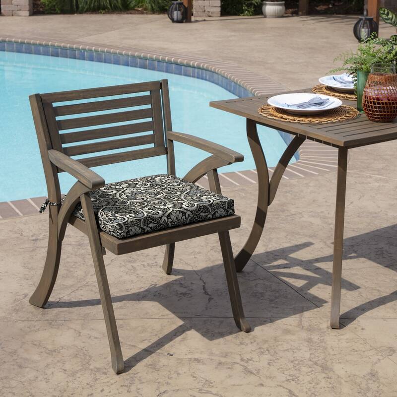 ARDEN Aurora Damask Outdoor 18 x 19 in. Seat Pad