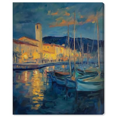 Harbor Lights Canvas by Art Remedy, Gallery Wrapped