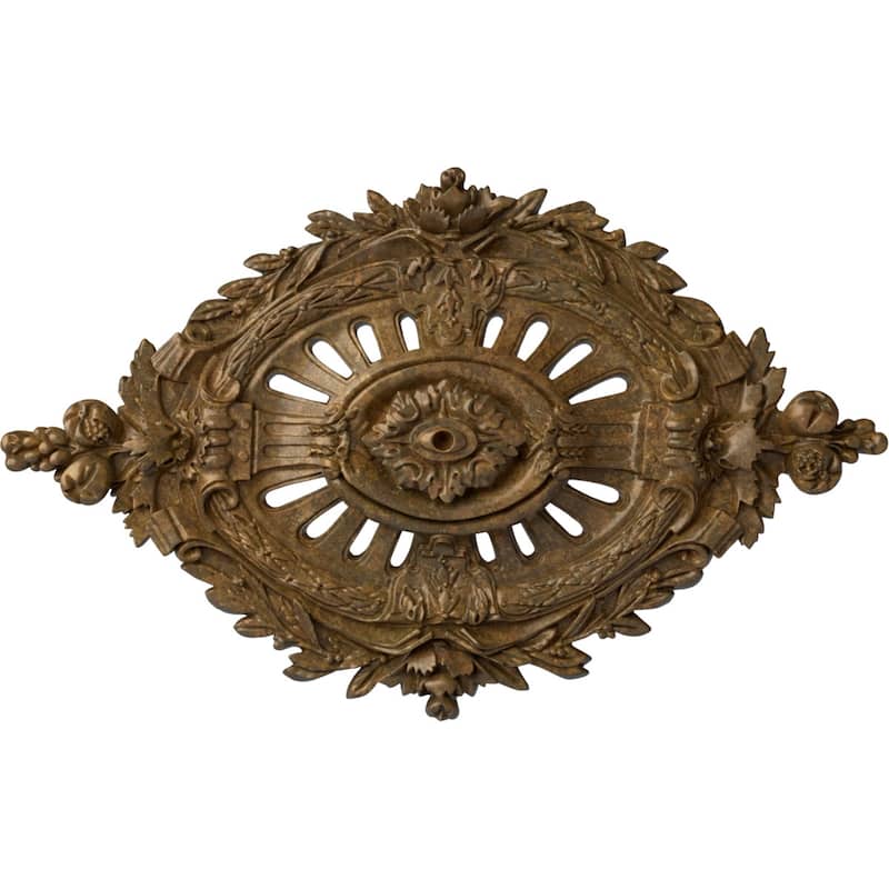 35 7/8"W x 22 1/2"H x 4 3/8"P Antonio Ceiling Medallion